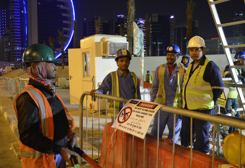 Qatar Labourer summer midday work ban starts Construction Week Online