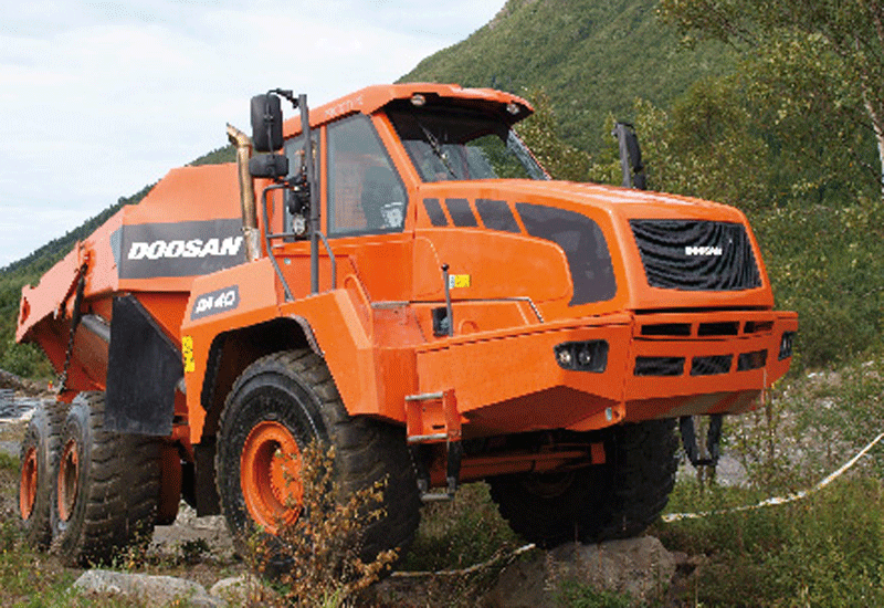 New Doosan 40 tonne ADT dumps Moxy branding Construction Week Online
