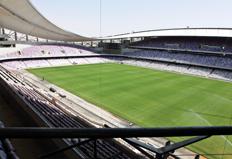 Site visit Hazza Bin Zayed Stadium Construction Week Online