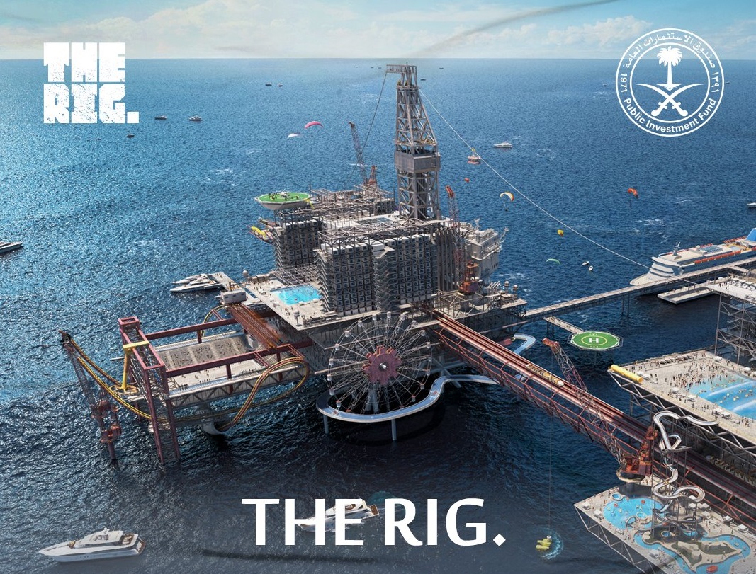 Saudi PIF unveils 150,000m2 “THE RIG.”, world's first offshore tourism