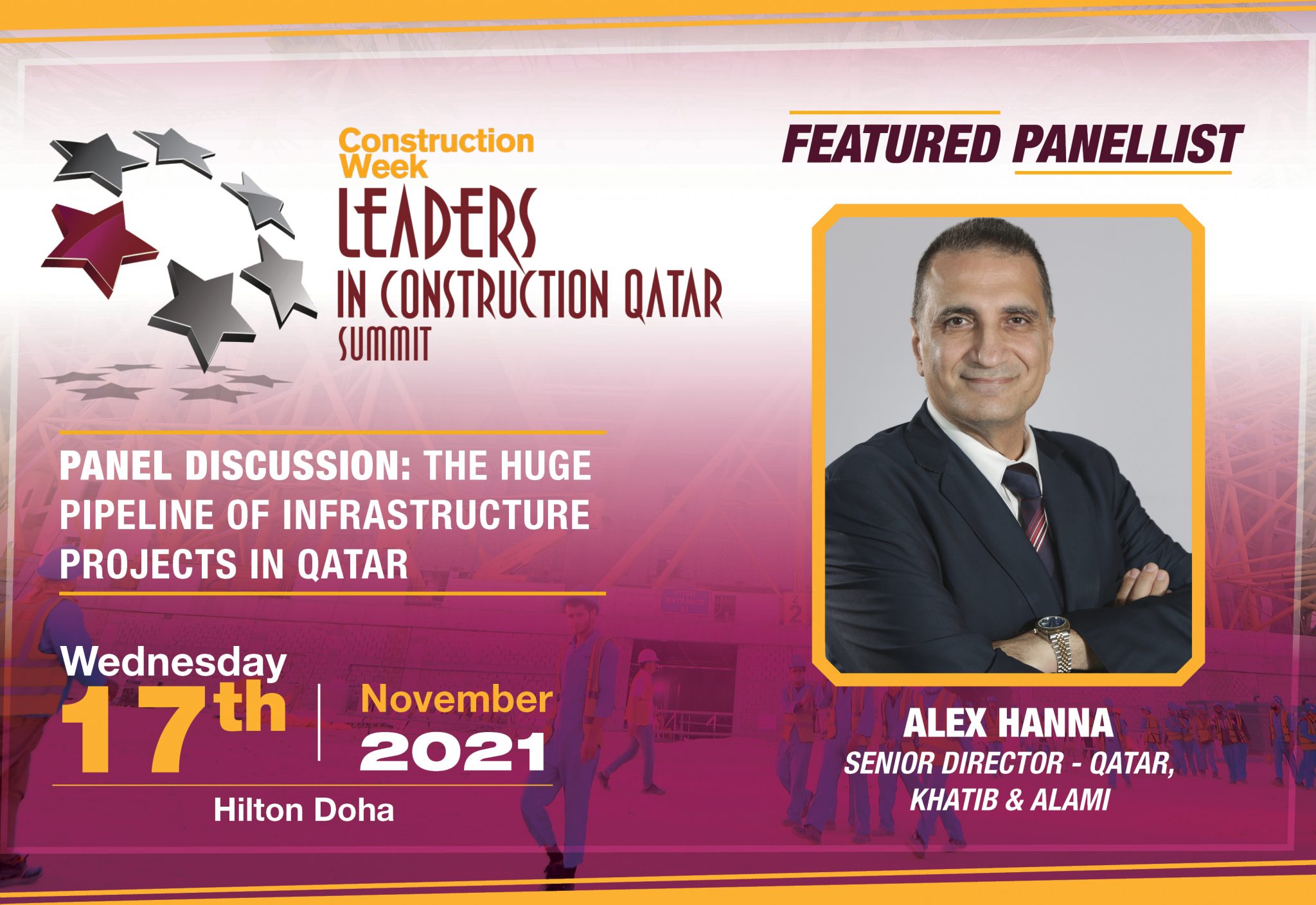 Alex Hanna CW Leaders Qatar: Khatib & Alami's Alex Hanna confirmed as speaker