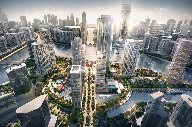 It will additionally feature green spaces, cafes, restaurants, retail outlets, parks, landscapes and a range of amenities extending along the Dubai Canal waterfront
