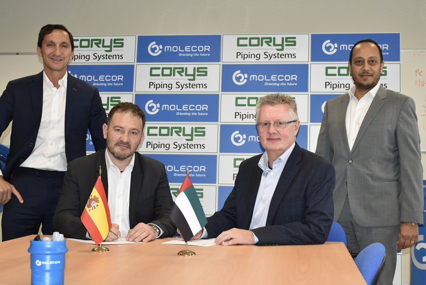 Corys Piping Systems signs regional partnership with Molecor for PVC-O pipes