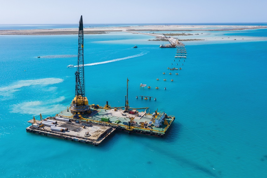 Bauer completes bridge piling work for Red Sea Project