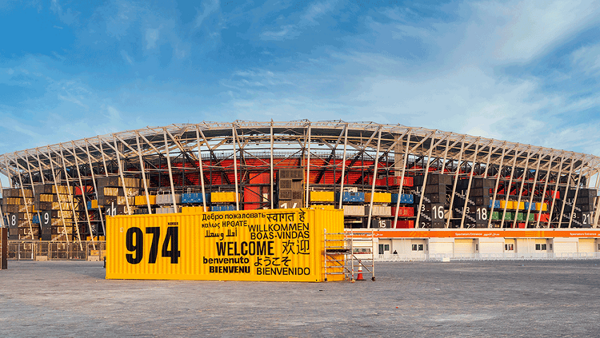 This FIFA World Cup stadium was built using 974 shipping containers, but there’s more