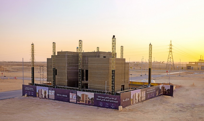 Here is the first 3D-printed villa in Saudi Arabia