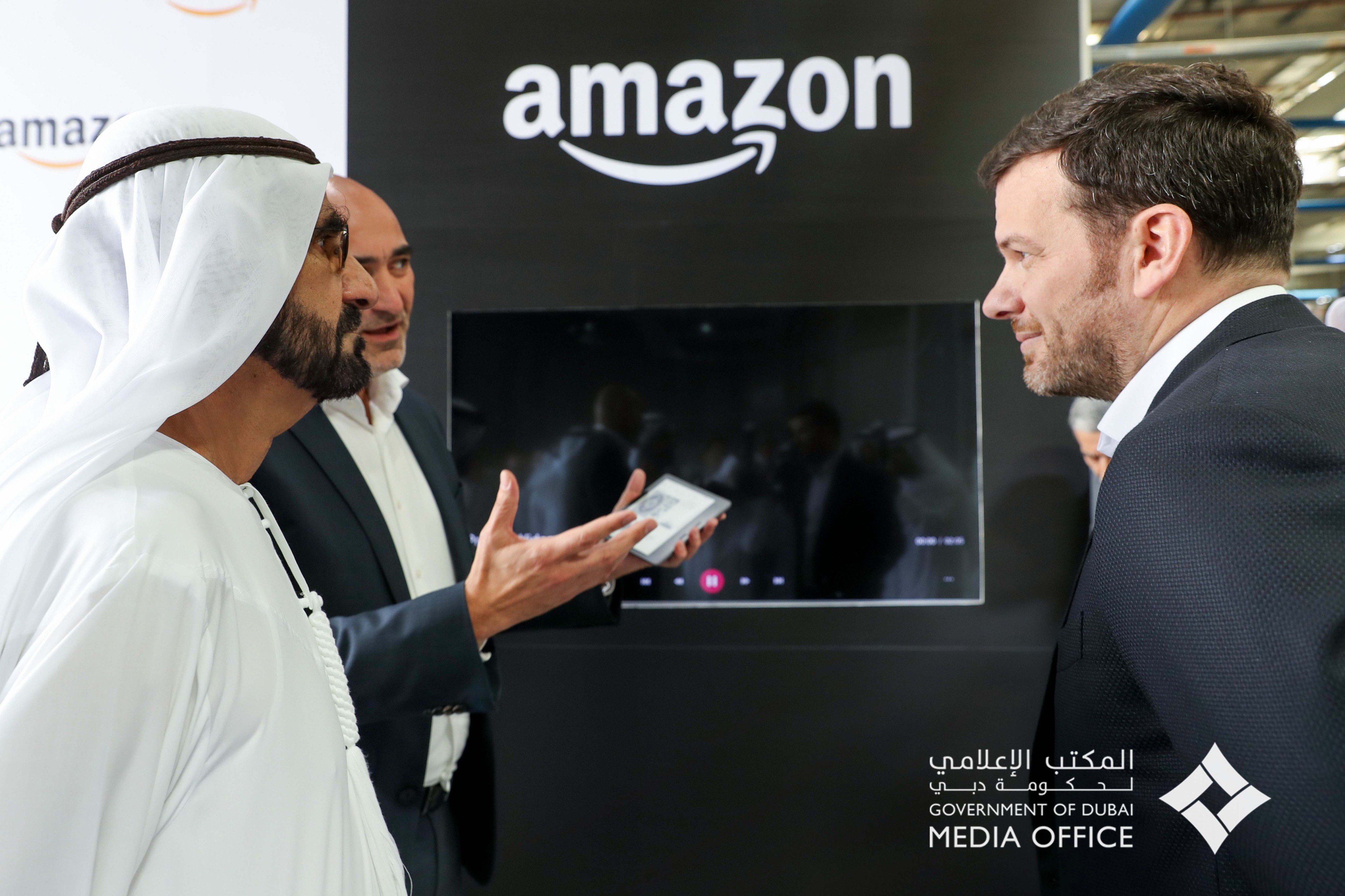Hh Sheikh Mohammed Tours New Dubai Facility Of Amazon S Souq