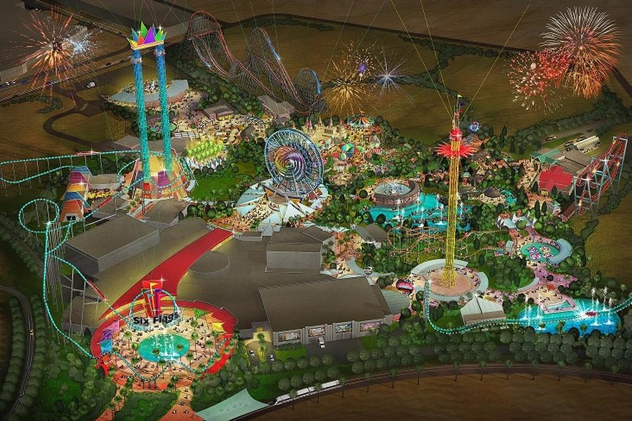 Six Flags' $707m Dubai theme park could feature the world's biggest roller coaster. Six Flags' $707m Dubai theme park could feature the world's biggest roller coaster.
