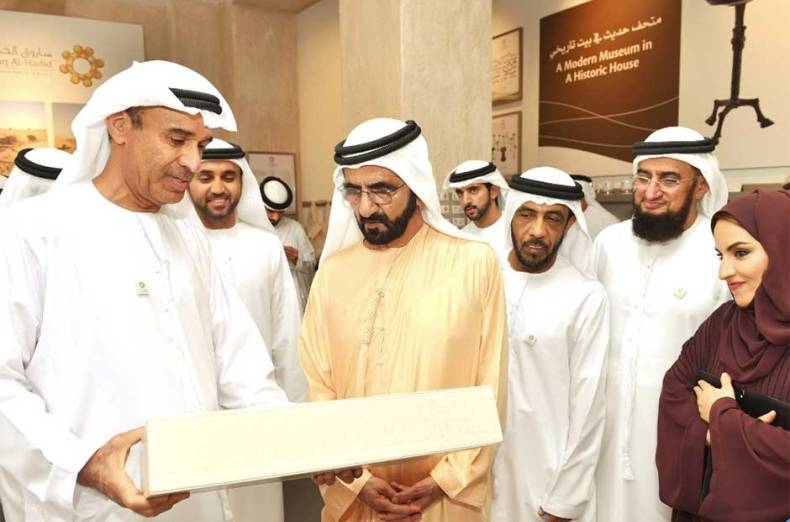 The Saruq Al Hadid site was discovered by Sheikh Mohammed while flying in a helicopter over the area when he noticed sand dunes with darker colours than their surroundings. (Source: Gulf News) The Saruq Al Hadid site was discovered by Sheikh Mohammed while flying in a helicopter over the area when he noticed sand dunes with darker colours than their surroundings. (Source: Gulf News)