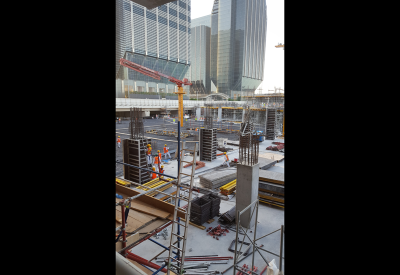 Construction on the project site began in August 2015, with Brookfield Multiplex being named as the main contractor. Construction on the project site began in August 2015, with Brookfield Multiplex being named as the main contractor.