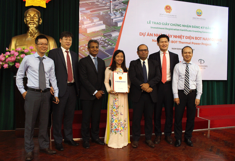 Nam Dinh First Power Holdings has been granted an IRC by Vietnam's Ministry of Planning and Investment for the Nam Dinh 1 Thermal Power Project. Nam Dinh First Power Holdings has been granted an IRC by Vietnam's Ministry of Planning and Investment for the Nam Dinh 1 Thermal Power Project.