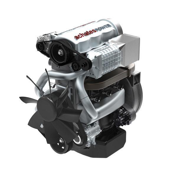 Achates Power opposed-piston engine. Achates Power opposed-piston engine.