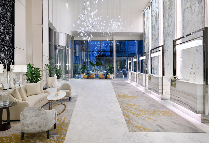 The Address Downtown newly renovated lobby. The Address Downtown newly renovated lobby.