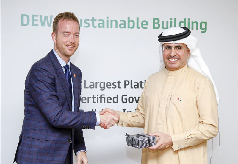 Esben Lunde Larsen (left) hopes Denmark and Dubai can work together on sustainable construction Esben Lunde Larsen (left) hopes Denmark and Dubai can work together on sustainable construction