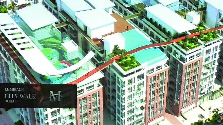 An artist's rendition of the rooftop air-conditioned jogging track. An artist's rendition of the rooftop air-conditioned jogging track.