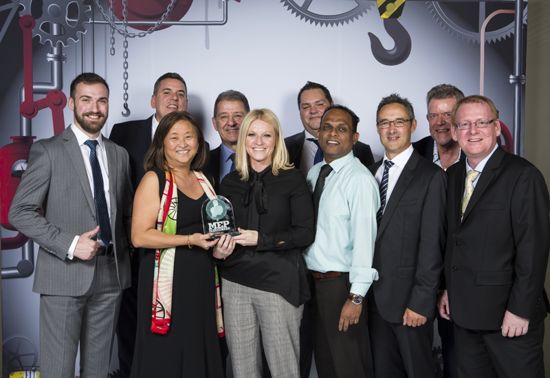 Reid Donovan and the Arcadis team at the 2017 MEP awards. Reid Donovan and the Arcadis team at the 2017 MEP awards.