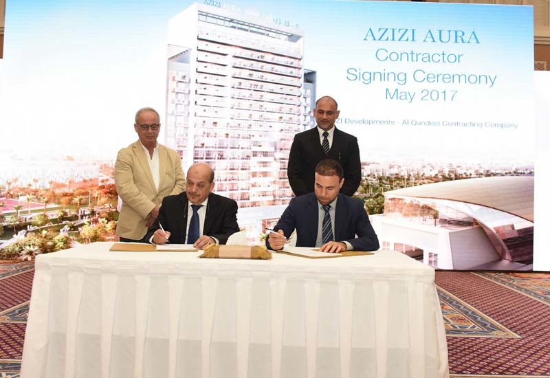 Al Qandeel Contracting Company appointed to build Azizi Aura. Al Qandeel Contracting Company appointed to build Azizi Aura.