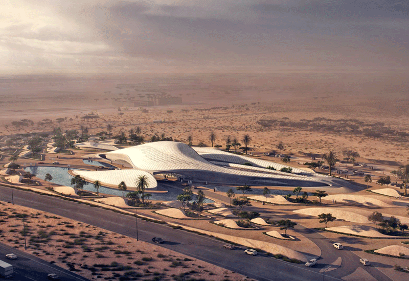 Bee'ah's new HQ has been designed by the late British-Iraqi architect Zaha Hadid. Bee'ah's new HQ has been designed by the late British-Iraqi architect Zaha Hadid.