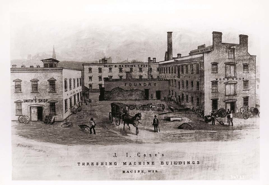 Case CE, Racine Threshing Machine Works, was established by Jerome Increase Case (J.I. Case) in 1842 in Wisconsin, USA. Case CE, Racine Threshing Machine Works, was established by Jerome Increase Case (J.I. Case) in 1842 in Wisconsin, USA.