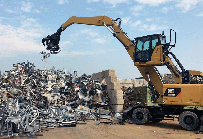 Caterpillar's GSV-series grapples can be used for a wide range of materials. Caterpillar's GSV-series grapples can be used for a wide range of materials.