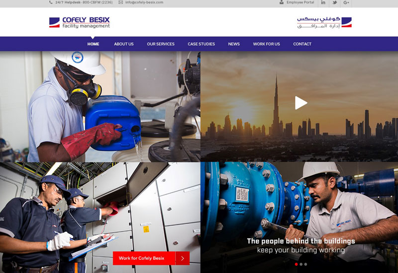 The new Cofely Besix Facility Management website. The new Cofely Besix Facility Management website.
