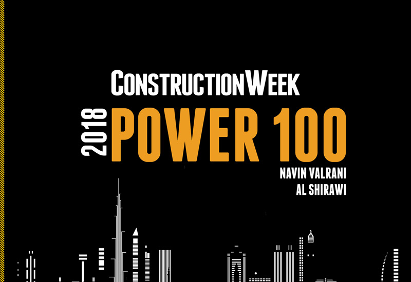 Navin Valrani features in the 2018 Construction Week Power 100 for his work at Al Shirawi Group. Navin Valrani features in the 2018 Construction Week Power 100 for his work at Al Shirawi Group.