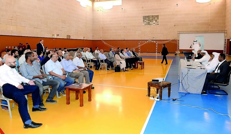 The meeting convened by Qatar's Al Daayen Municipality with local consulting companies in progress. The meeting convened by Qatar's Al Daayen Municipality with local consulting companies in progress.