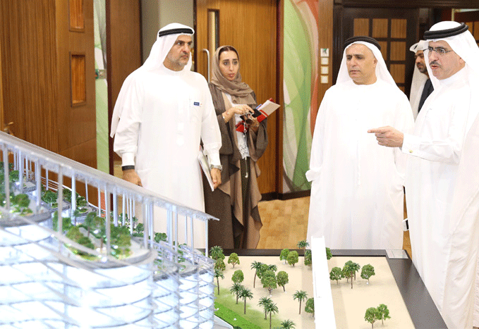 Saeed Mohammed Al Tayer briefed Mattar Al Tayer on the new DEWA HQ in Al Jadaf. Saeed Mohammed Al Tayer briefed Mattar Al Tayer on the new DEWA HQ in Al Jadaf.