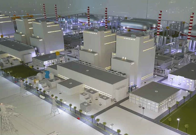 A model scale of the Hassyan Clean Coal Power plant (Pic courtesy: WAM). A model scale of the Hassyan Clean Coal Power plant (Pic courtesy: WAM).