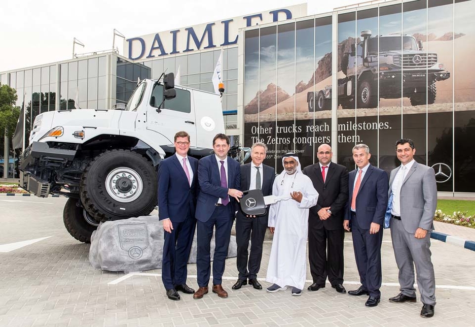 EMC has delivered 27 Mercedes-Benz Zetros trucks to Abu Dhabi's Suhail Al Mazroui Transportation and Heavy Equipment. EMC has delivered 27 Mercedes-Benz Zetros trucks to Abu Dhabi's Suhail Al Mazroui Transportation and Heavy Equipment.