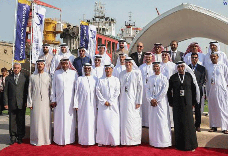 Abu Dhabi Ship Building (ADSB) held an official inauguration ceremony for its dry dock (Pic courtesy: WAM). Abu Dhabi Ship Building (ADSB) held an official inauguration ceremony for its dry dock (Pic courtesy: WAM).