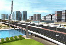 Dubai water canal project. Dubai water canal project.