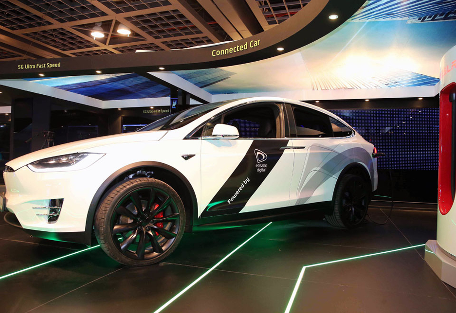 Etisalat is supporting the connected platform of the Tesla Model X. Etisalat is supporting the connected platform of the Tesla Model X.