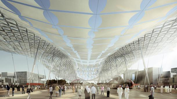 Expo 2020's master plan has been unveiled using augmented reality tools. Expo 2020's master plan has been unveiled using augmented reality tools.