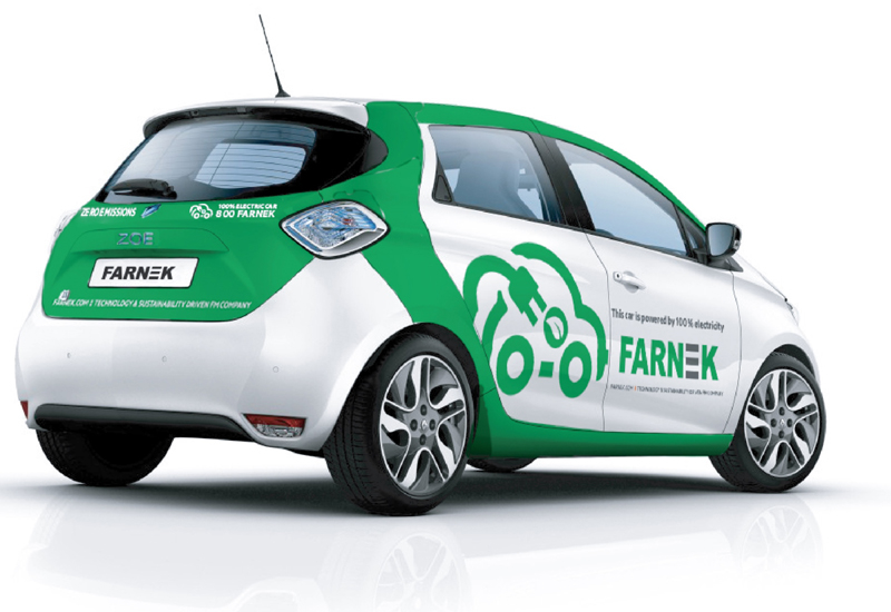 The Renault Zoe will save more than 17 tonnes in carbon emissions during its first year of operations, according to Farnek. The Renault Zoe will save more than 17 tonnes in carbon emissions during its first year of operations, according to Farnek.