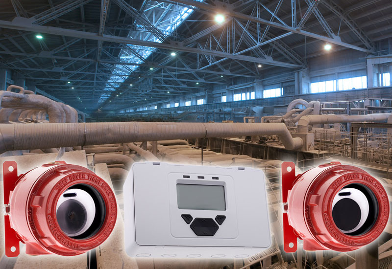 Capable of covering wide areas of up to 1,500m2, the Fireray 3000 Exd provides early warning of highly smoke-generative fires. Capable of covering wide areas of up to 1,500m2, the Fireray 3000 Exd provides early warning of highly smoke-generative fires.