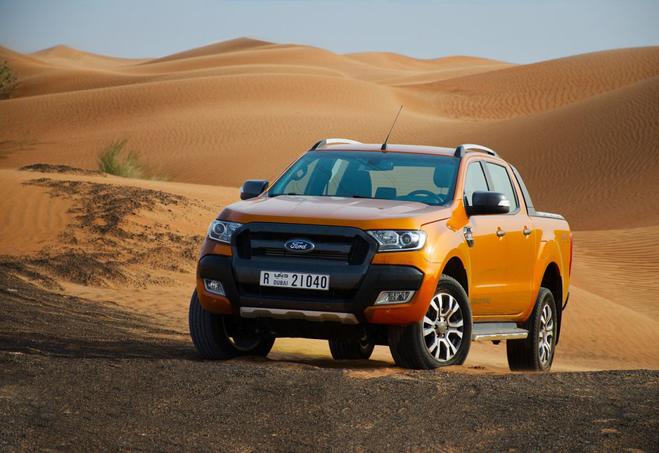 The Ford 2017 Ranger Wildtrak in the UAE. The Ford 2017 Ranger Wildtrak in the UAE.