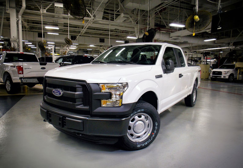 Ford recycles approximately nine-million kilograms of aluminium stamping scrap every month – enough to build 30,000 F-150 pickup truck bodies. Ford recycles approximately nine-million kilograms of aluminium stamping scrap every month – enough to build 30,000 F-150 pickup truck bodies.
