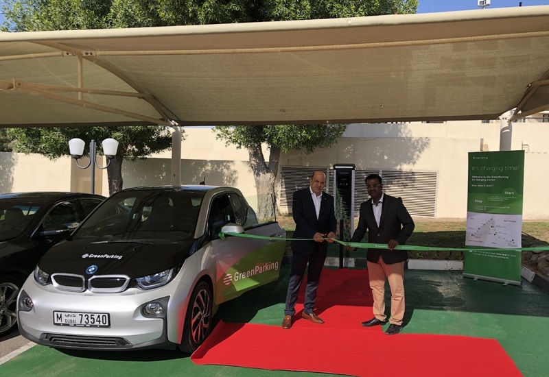 The inauguration of the EV charging station. The inauguration of the EV charging station.