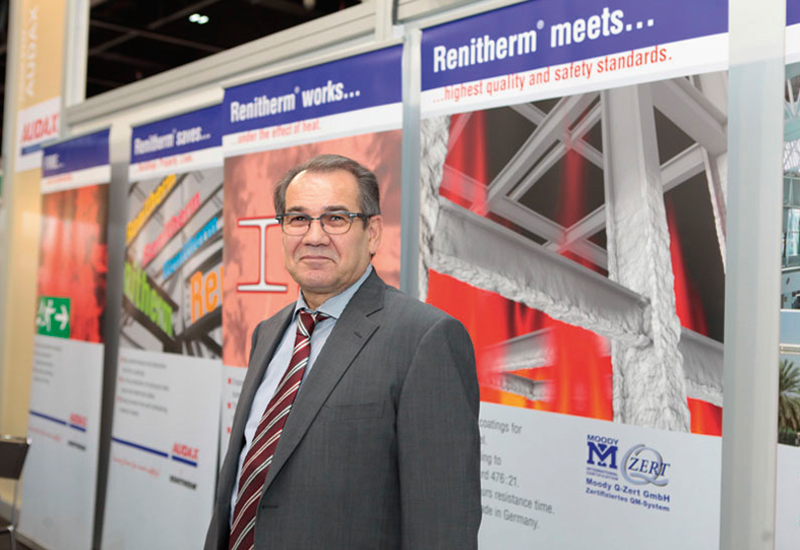 Gnther Keck (above), CEO of Audax, has been supplying Renitherm fire-protection coating in the Middle East for more than 25 years. Gnther Keck (above), CEO of Audax, has been supplying Renitherm fire-protection coating in the Middle East for more than 25 years.