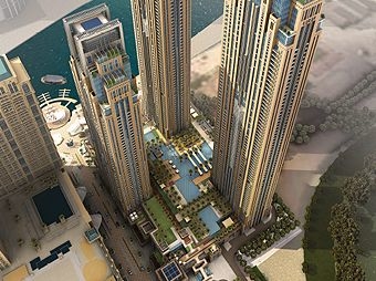 Al Habtoor City comprises three residential towers. Al Habtoor City comprises three residential towers.