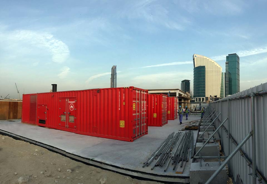 Containeurised Himoinsa generator sets at Dubai Festival City. Containeurised Himoinsa generator sets at Dubai Festival City.