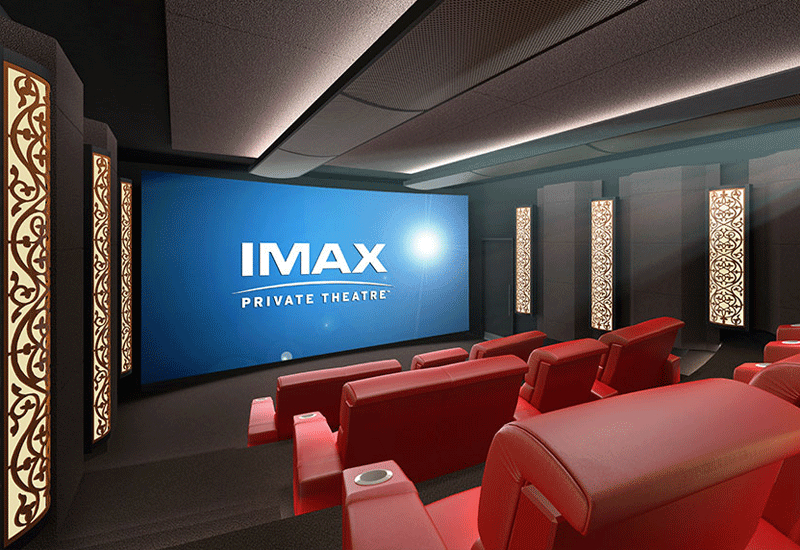 The Imax Private Theatre's Palais build-out costs about $400,000 for the theatre itself. The Imax Private Theatre's Palais build-out costs about $400,000 for the theatre itself.