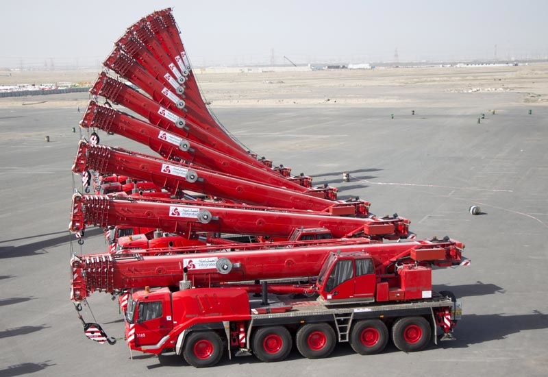 A number of the 24 Grove all-terrain cranes added by Integrated Logistics to its fleet. A number of the 24 Grove all-terrain cranes added by Integrated Logistics to its fleet.