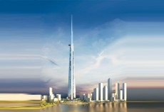 A render of the Jeddah Tower. A render of the Jeddah Tower.