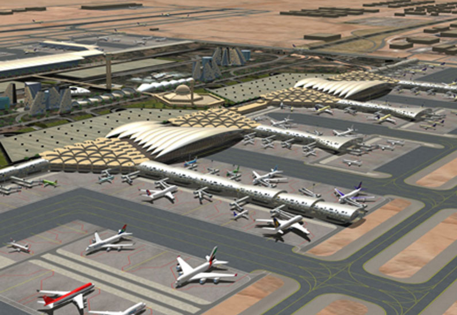 Riyadh's King Khalid International Airport (RUH). Riyadh's King Khalid International Airport (RUH).