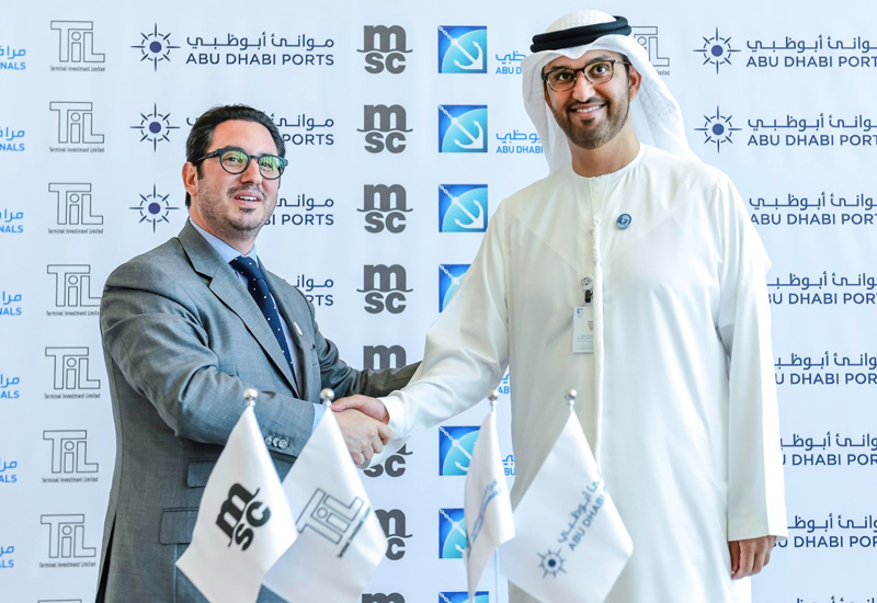 MSC and Abu Dhabi Ports signed the $1bn agreement in May 2018. MSC and Abu Dhabi Ports signed the $1bn agreement in May 2018.