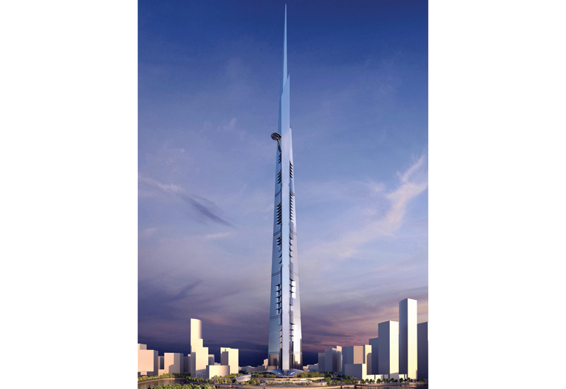Up to 37 floors of Jeddah Tower have been completed. Up to 37 floors of Jeddah Tower have been completed.