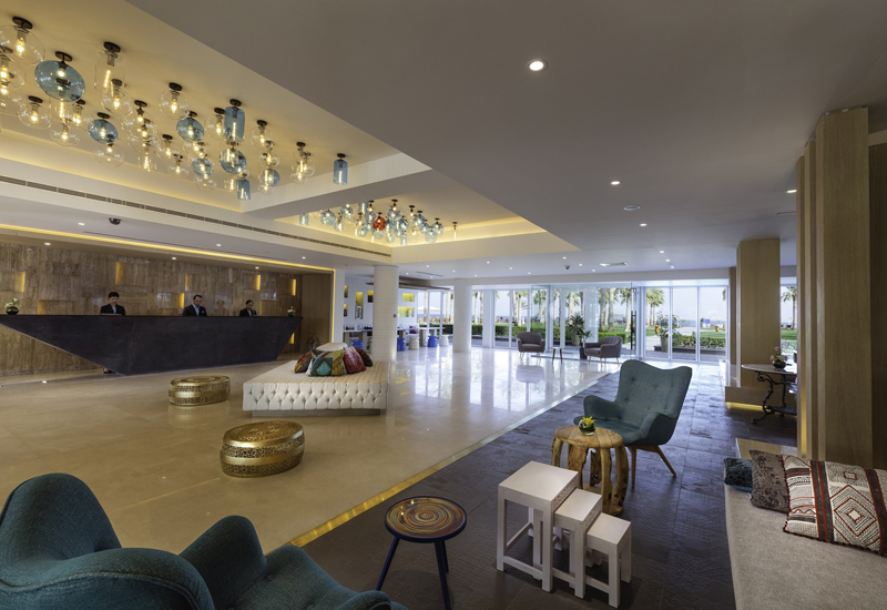 Newly renovated lobby of the Sealine Beach resort in Qatar. Newly renovated lobby of the Sealine Beach resort in Qatar.