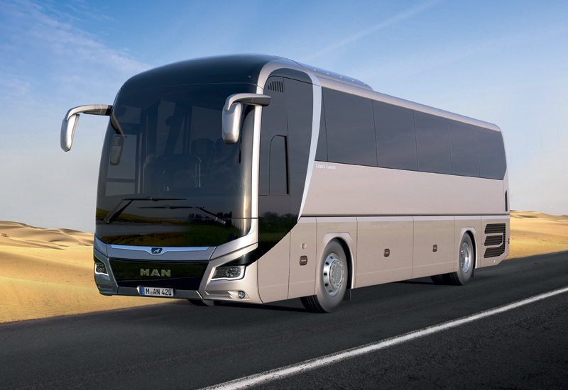The MAN Lions Coach features a variety of novel safety-, comfort-, and performance-driven features, according to its designers. The MAN Lions Coach features a variety of novel safety-, comfort-, and performance-driven features, according to its designers.